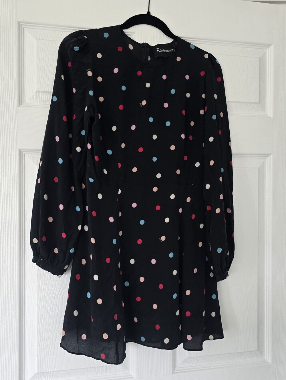 Realisation Par Silk Polka Dot Dress